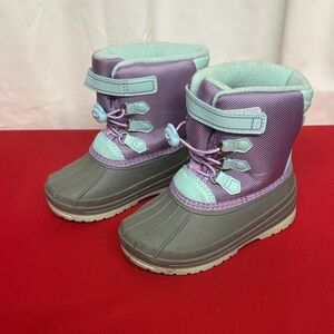 Wonder Nation Purple and Gray Winter Boots size 10 girls